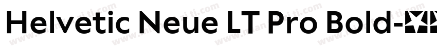Helvetic Neue LT Pro Bold字体转换